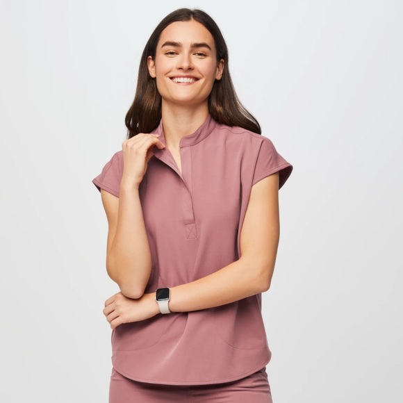 Figs Women Scrub Set in Mauve - Picture 1 of 5